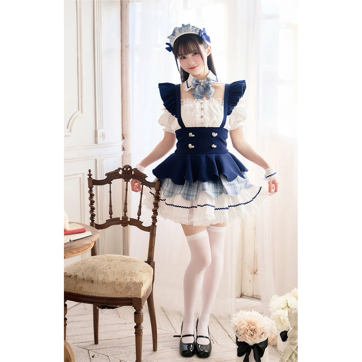 包邮包税 malymoon皇家蓝女仆套装 玛俪梦姬皇家蓝女仆 日本代购