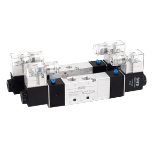 sns神驰4v230-06气动开关电磁12v气阀220v二位五通24v控制器电阀