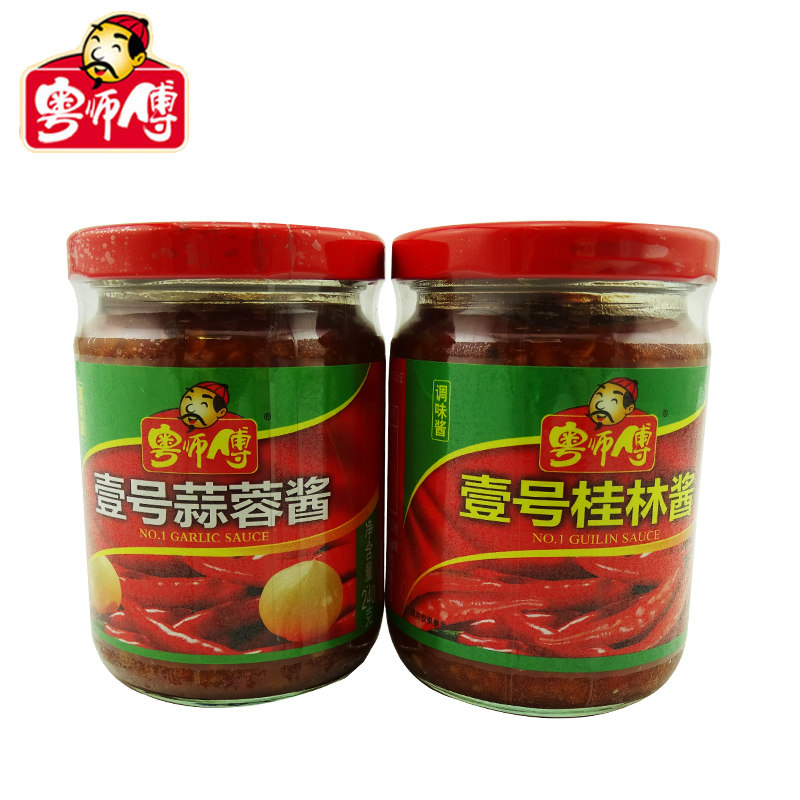 粤师傅壹号蒜蓉酱240克粤师傅辣椒酱甜辣酱厨房拌食面饺子酱