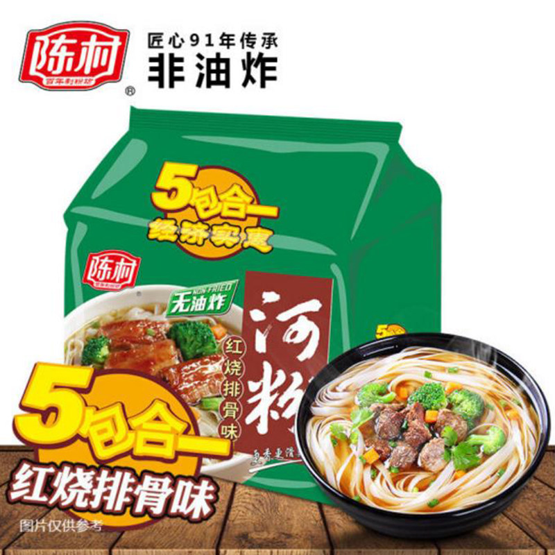 陈村河粉五连包排骨味速食米线