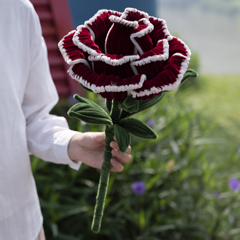 扭扭棒DIY520巨型大玫瑰花朵女朋友领证闺蜜结婚礼物手工材料包