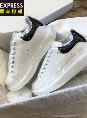 全牛皮爆款百搭小白鞋女秋冬真皮厚底内增高2025新款休闲情侣板鞋