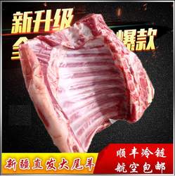 新疆阿勒泰大尾羊木垒巴依羊肉新鲜小尾前腿羊排3斤1.5kg顺丰空运