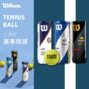 威尔胜Wilson网球上海大师赛法网美网专业比赛网球3粒装 训练用球