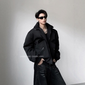 黑沧社 轻奢90白鸭绒羽绒服男冬季 保暖痞帅cleanfit夹克棉服外套