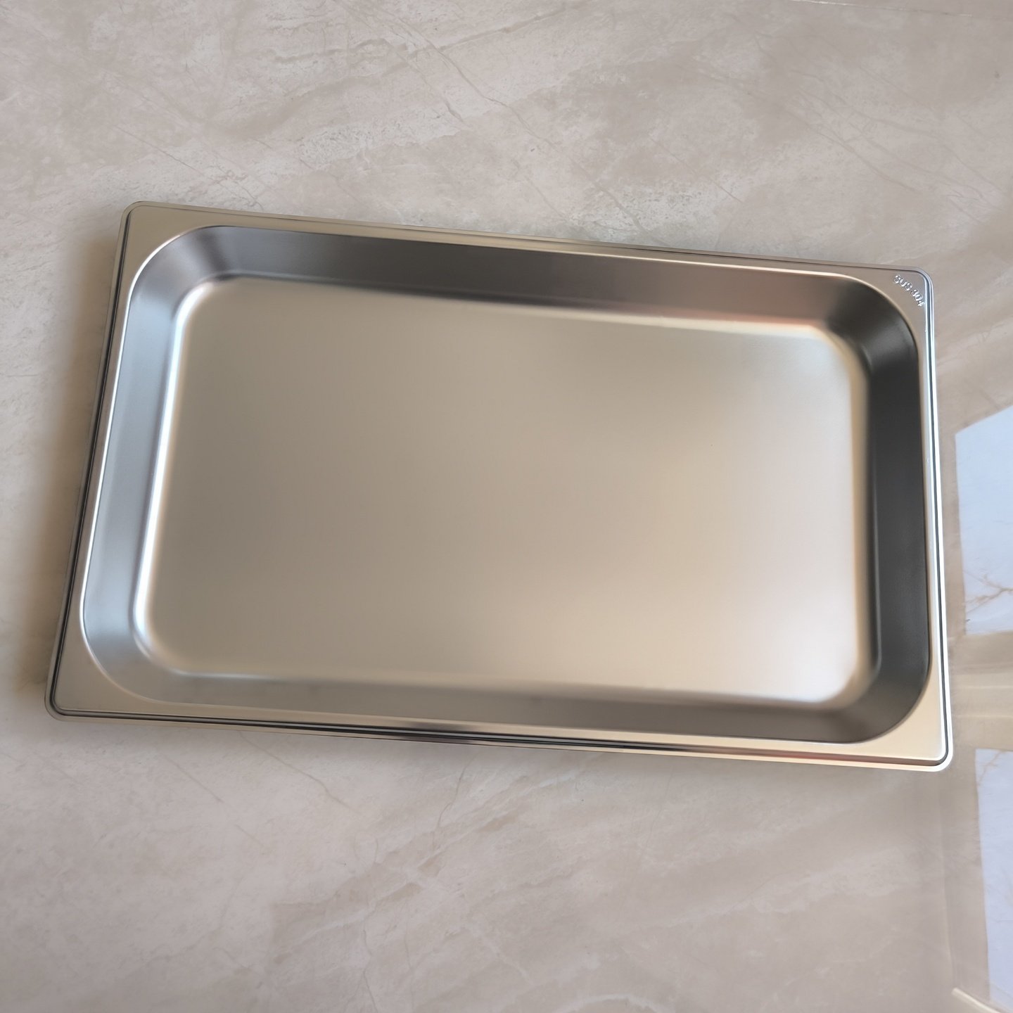 RATIOAN乐信杰冠万能蒸烤箱用份数盘304不锈钢烤盘40mm深可清洁盆