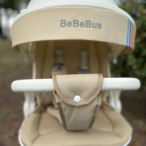 丸丫T6/bebebus遛娃前跨带艺术家推车护裆皮质防脱带扶手套配件