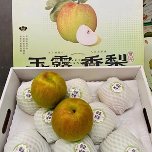 正宗山西隰县玉露香梨脆甜多汁精品大果礼盒装新鲜香梨7斤包邮