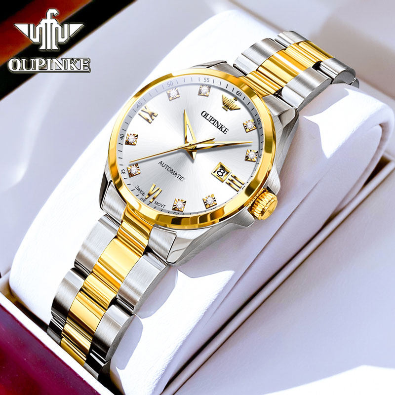 瑞士认证正品牌进口芯8颗真钻手表女士款全自动机械表女全自动名