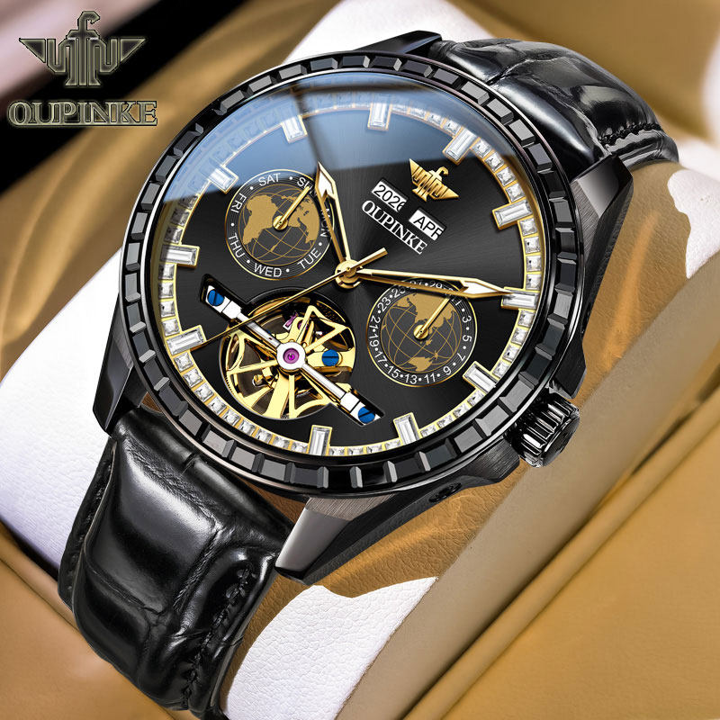 瑞士认证正品牌男士手表男款2026年新款全自动机械表名式皮带腕表