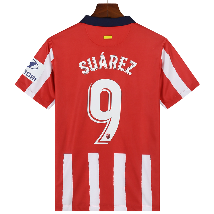 马德里竞技20-21赛季主客场足球队服马体会西甲苏亚雷斯马竞球衣