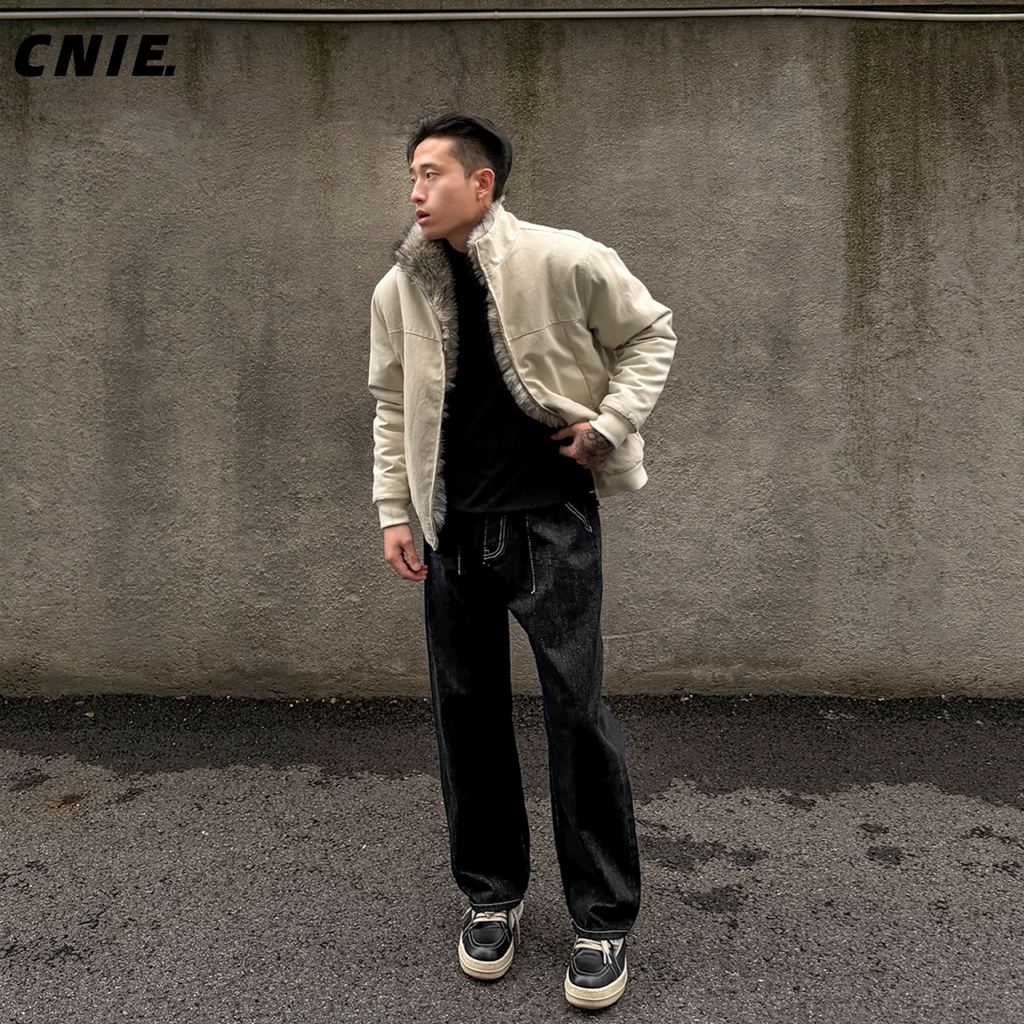 郑不凡CNIE凡越【显高】牛仔裤