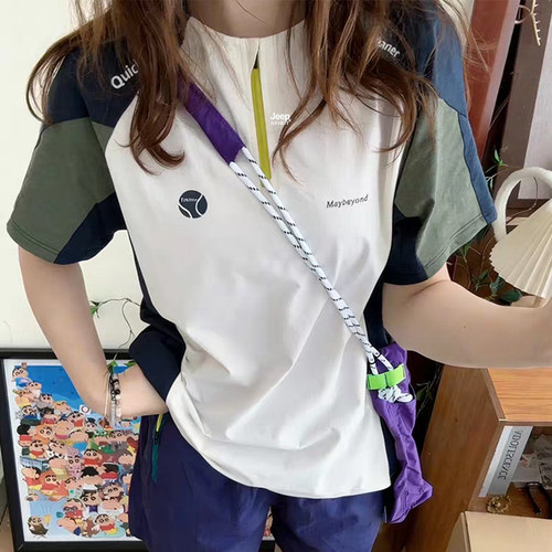 JEEP短袖t恤男女夏季2026新款户外骑行服美式休闲宽松运动速干衣