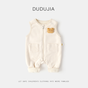 宝宝背带裤冬装婴儿衣服裤子小童童装长裤加绒加厚款秋冬装