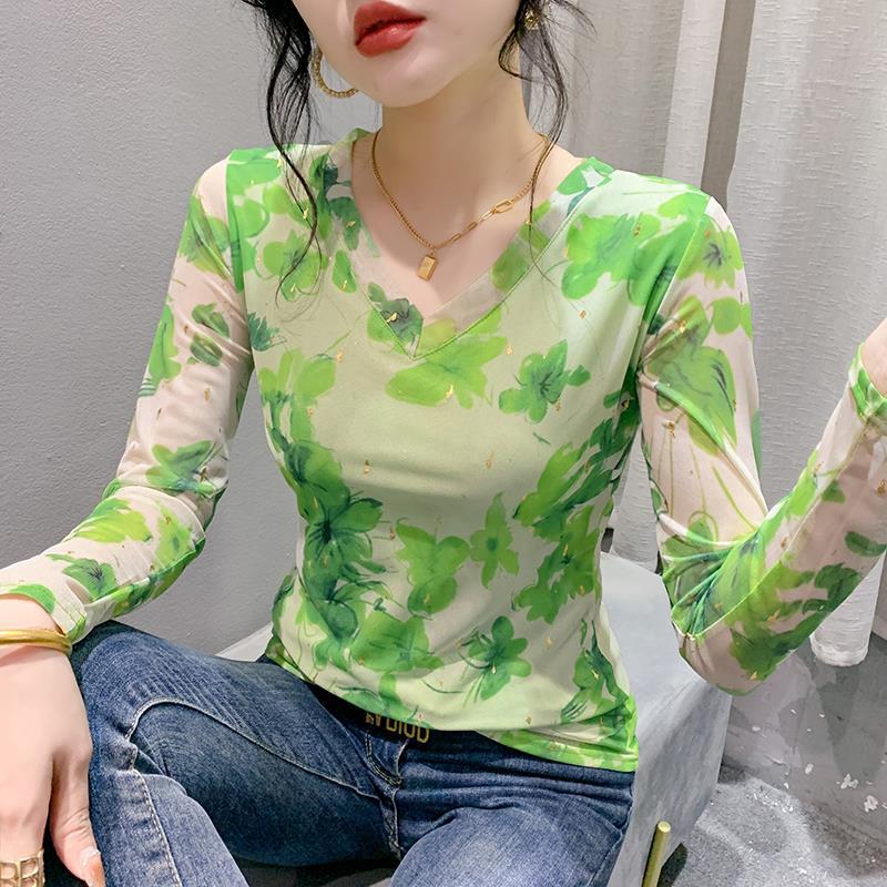 长袖休闲风网纱欧货春夏时尚纱