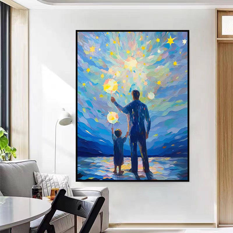 父亲节礼物钻石画2025新款满钻手工diy贴钻带相框小幅十字绣,居家布艺,钻石绣,淘宝优惠券,粉丝福利购,淘宝优惠卷