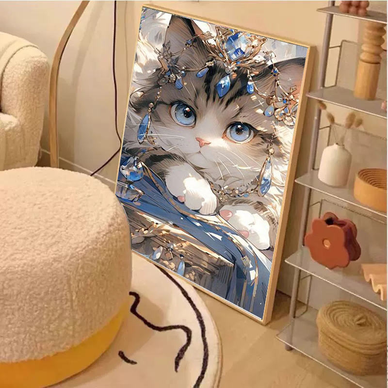 超级好看猫咪儿童钻石画