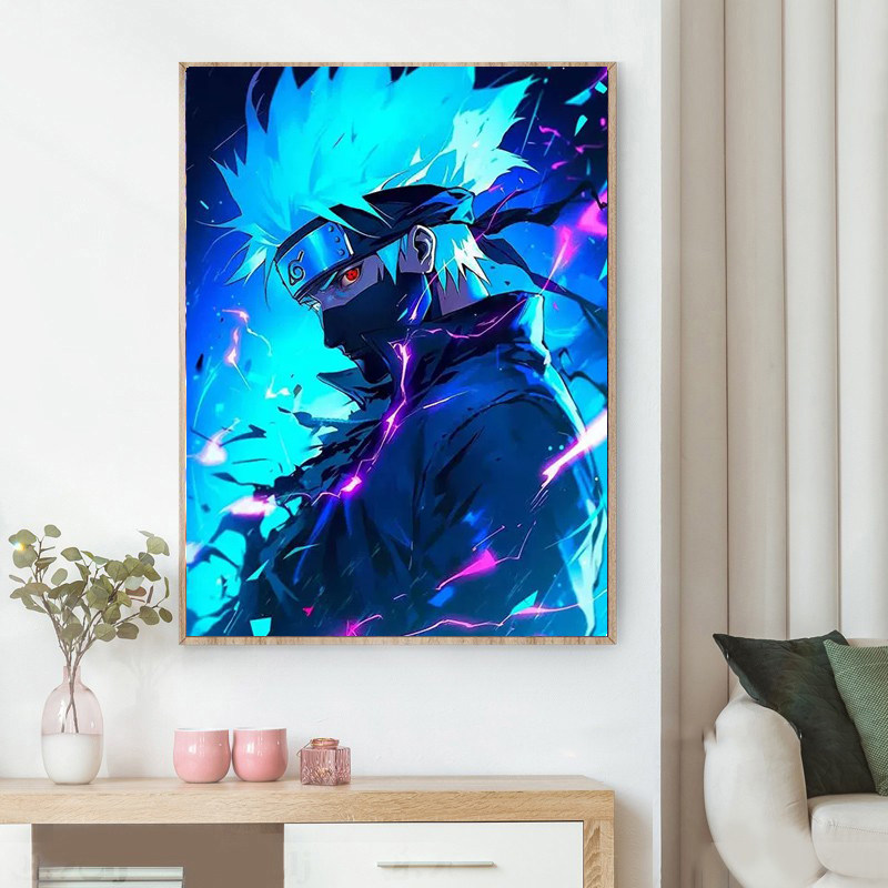 卡通火影忍者十字绣2025新5d满钻手工diy装饰贴画带框客厅装饰画,居家布艺,钻石绣,淘宝优惠券,粉丝福利购,淘宝优惠卷