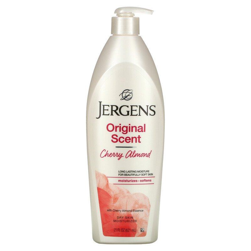 现货美国jergens/采婷身体乳杏仁樱桃621ml补水保湿