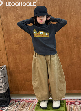 LEOOHOOLE | 哦哦乐 松弛感100棉弯刀气球裤