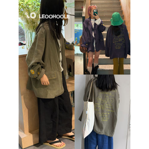 LEOOHOOLE | 哦哦乐 匠心重工进口机刺绣 天然防晒天丝麻料外套