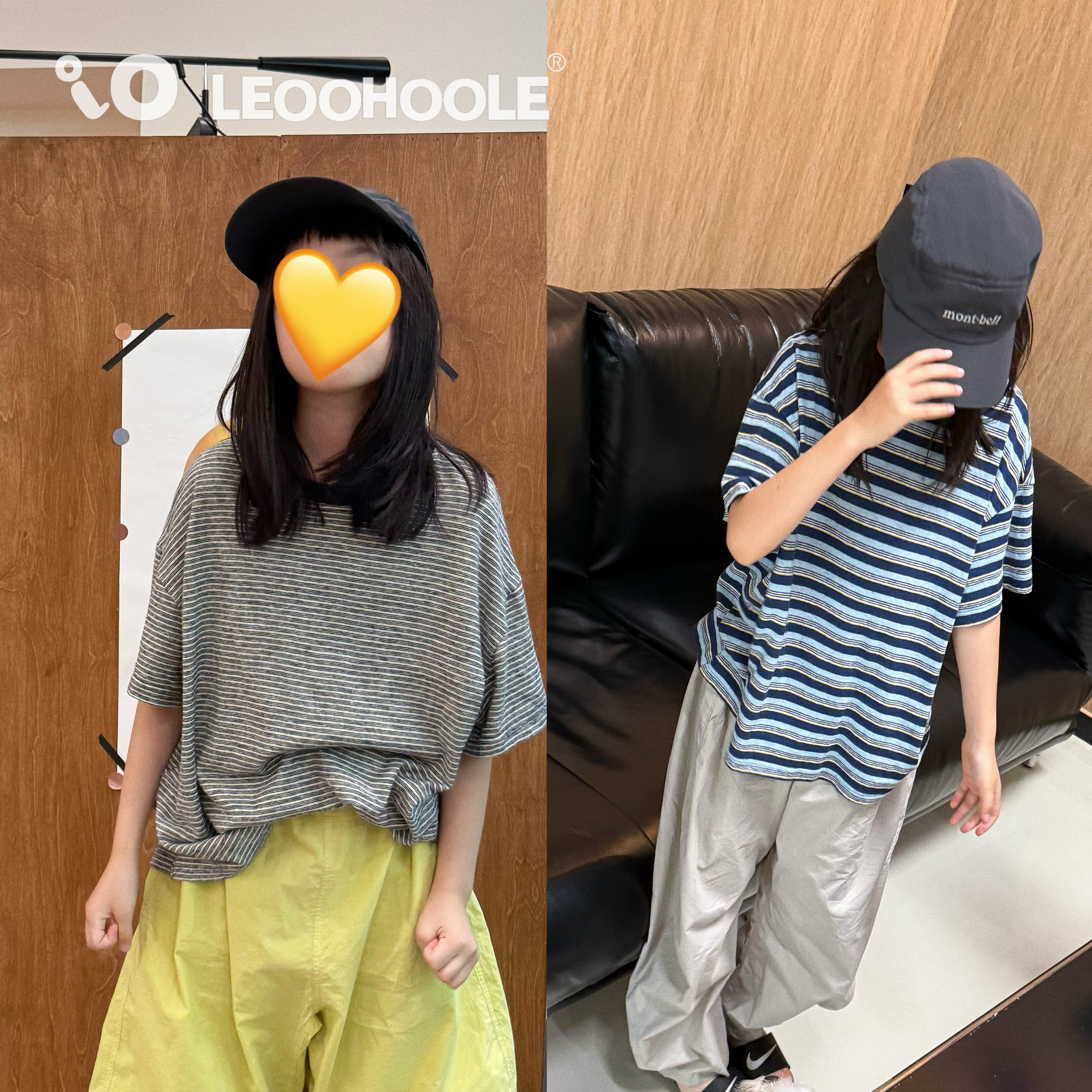 LEOOHOOLE | 哦哦乐 冲！条纹控的爱限定汉麻抗菌慵懒日式短袖T恤图片