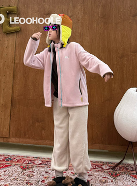 LEOOHOOLE | 哦哦乐 方格绒肌理感远红外蓄热琐温保暖拉链外套