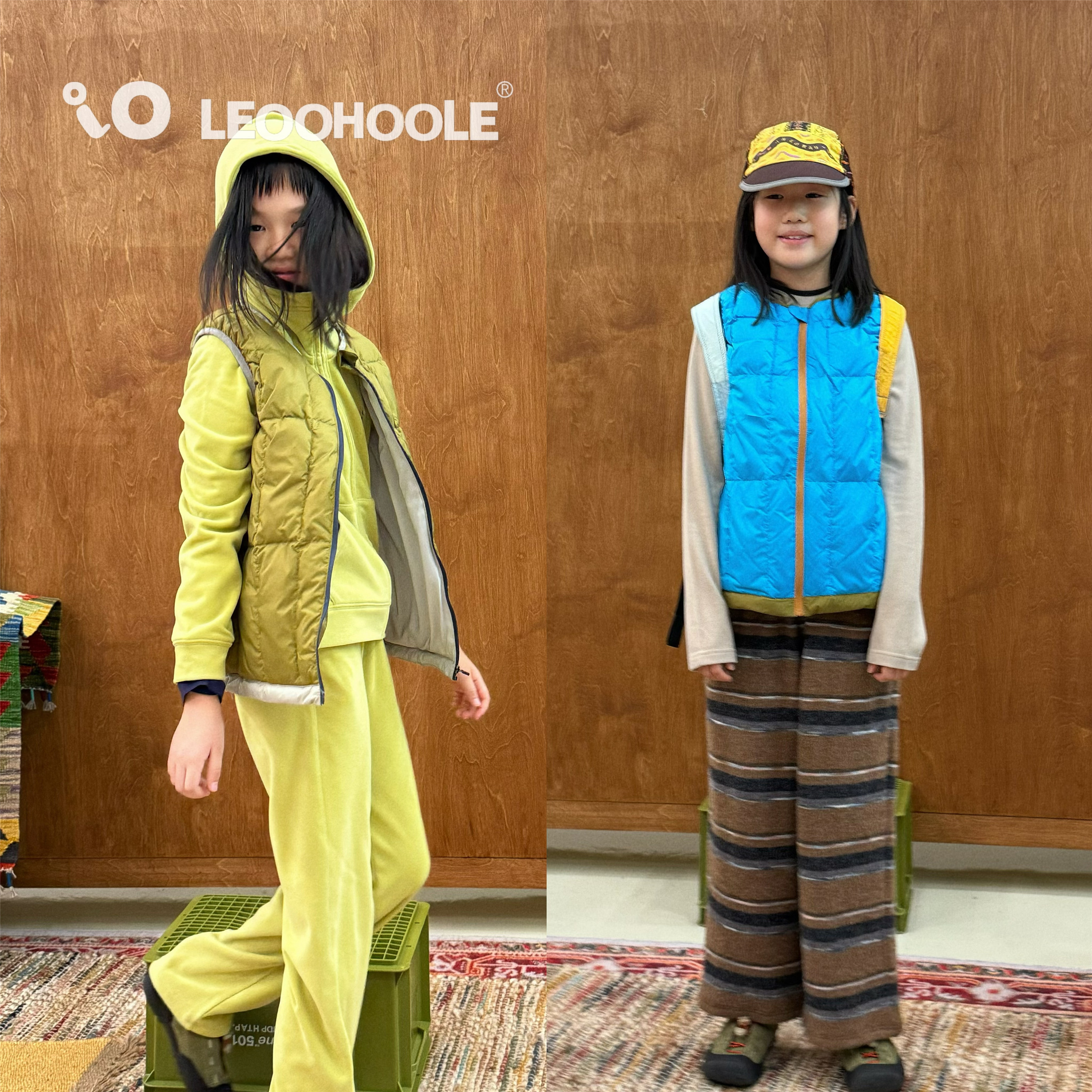 LEOOHOOLE | 哦哦乐 户外日常防泼90白鹅绒羽绒马甲背心