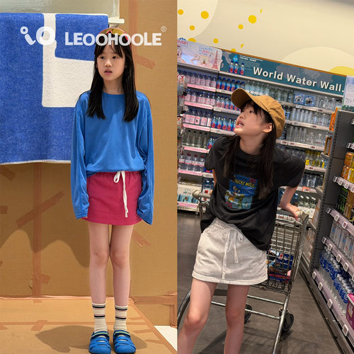 LEOOHOOLE | 哦哦乐  运动风儿童简约防走光半身裙裤