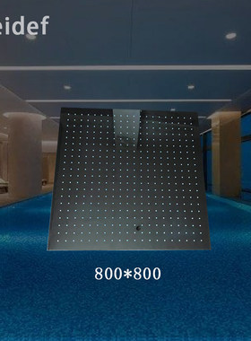 游泳池过道强制喷淋专配不锈钢顶喷花洒 强制淋浴器花洒1000x300