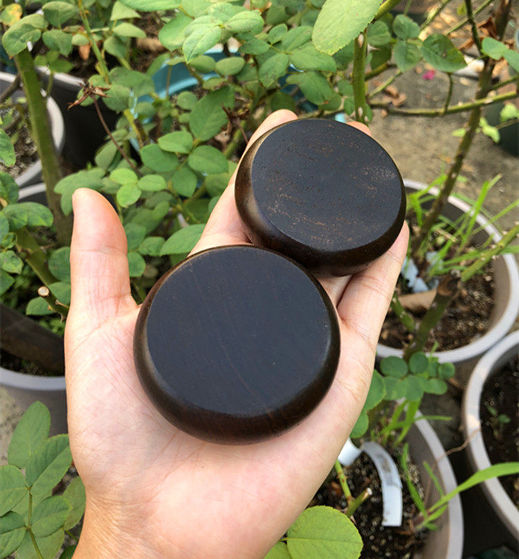 红花梨木黑檀半成品棋子料圆片圆形音响脚垫模型音箱垫脚手作木料