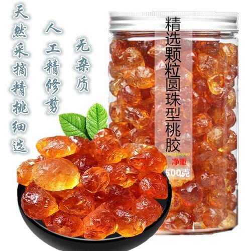 桃胶无杂质精修剪大颗粒桃花泪