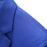 主推男士西服两件套双排扣8个纯色镂空外贸跨境宝蓝p145，男装西服，星座1616