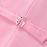 主推男士镂空大码西服三件套15个纯色外贸跨境711-粉色p180，男装西服，星座1616