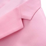 主推男士镂空大码西服三件套15个纯色外贸跨境711-粉色p180，男装西服，星座1616