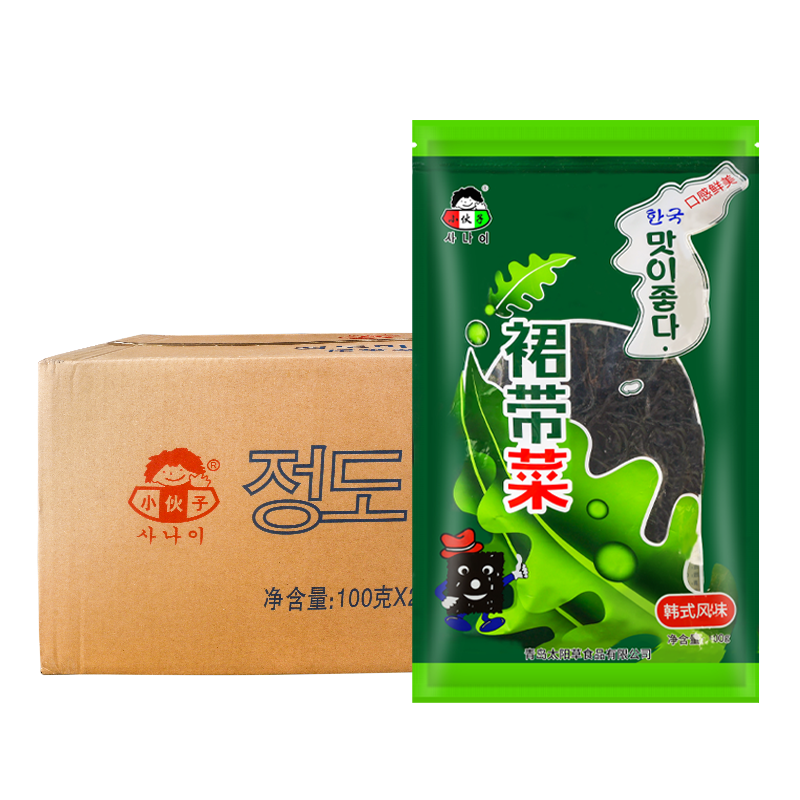 小伙子干裙带菜100g*24整箱