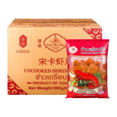 水妈妈泰国进口500g油炸即食虾片