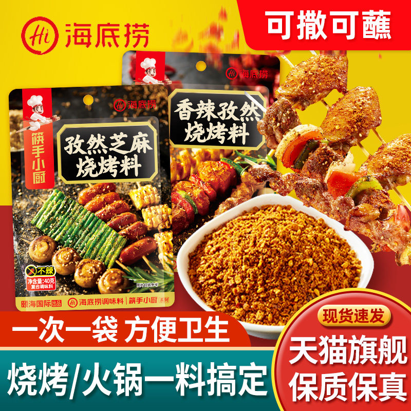 海底捞烧烤调味料家用撒料烤肉孜然辣椒粉火锅小蘸料干料空气炸锅