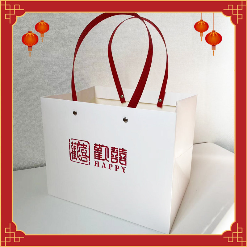 婚庆礼品袋牛皮纸袋伴手礼手提袋