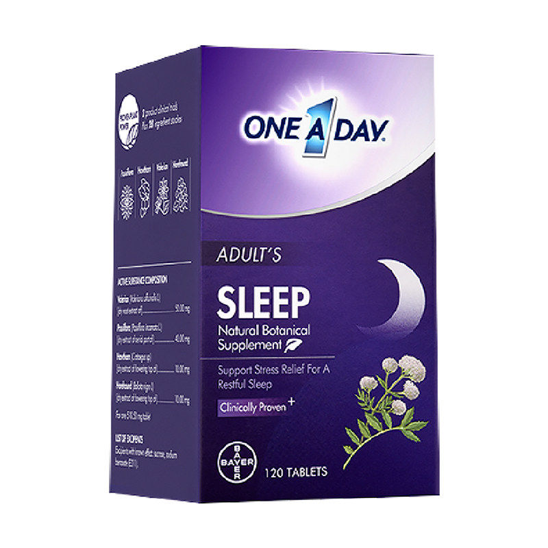 拜耳OneADay睡眠片不含褪黑素非软糖安瓶助眠甜睡眠