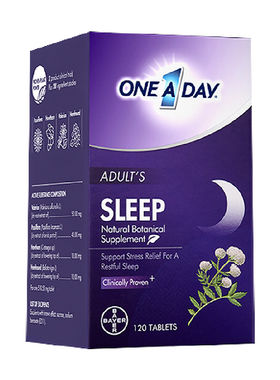 拜耳OneADay睡眠片不含褪黑素非软糖安瓶助眠甜睡眠