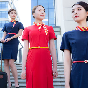 空姐连衣裙女高端气质整形咨询师美容师ktv金店酒吧售楼处工作服