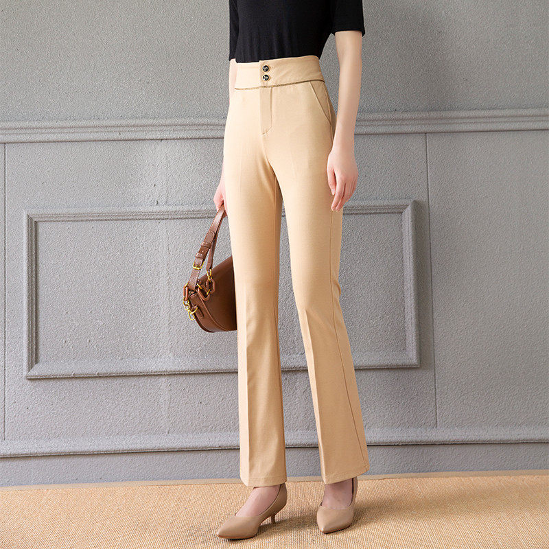 微喇裤女2025春季新款裤子弹力修身高腰显瘦欧货喇叭裤休闲女裤,女装/女士精品,休闲裤,淘宝优惠券,粉丝福利购,淘宝优惠卷