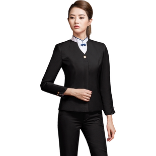 东航空姐制服女职业套装酒店前台物业售楼工作服金店口腔工装高端