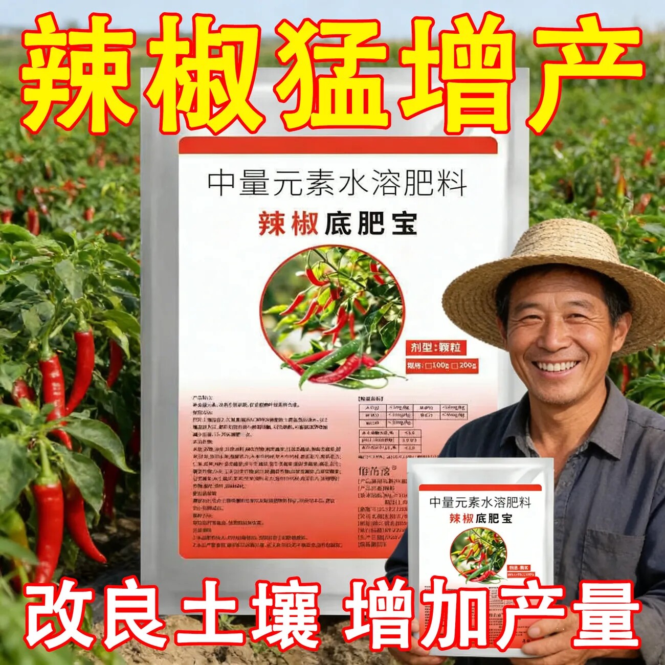 【辣椒底肥宝】辣椒种植专用改善土壤提高免疫力快速吸收中量元素