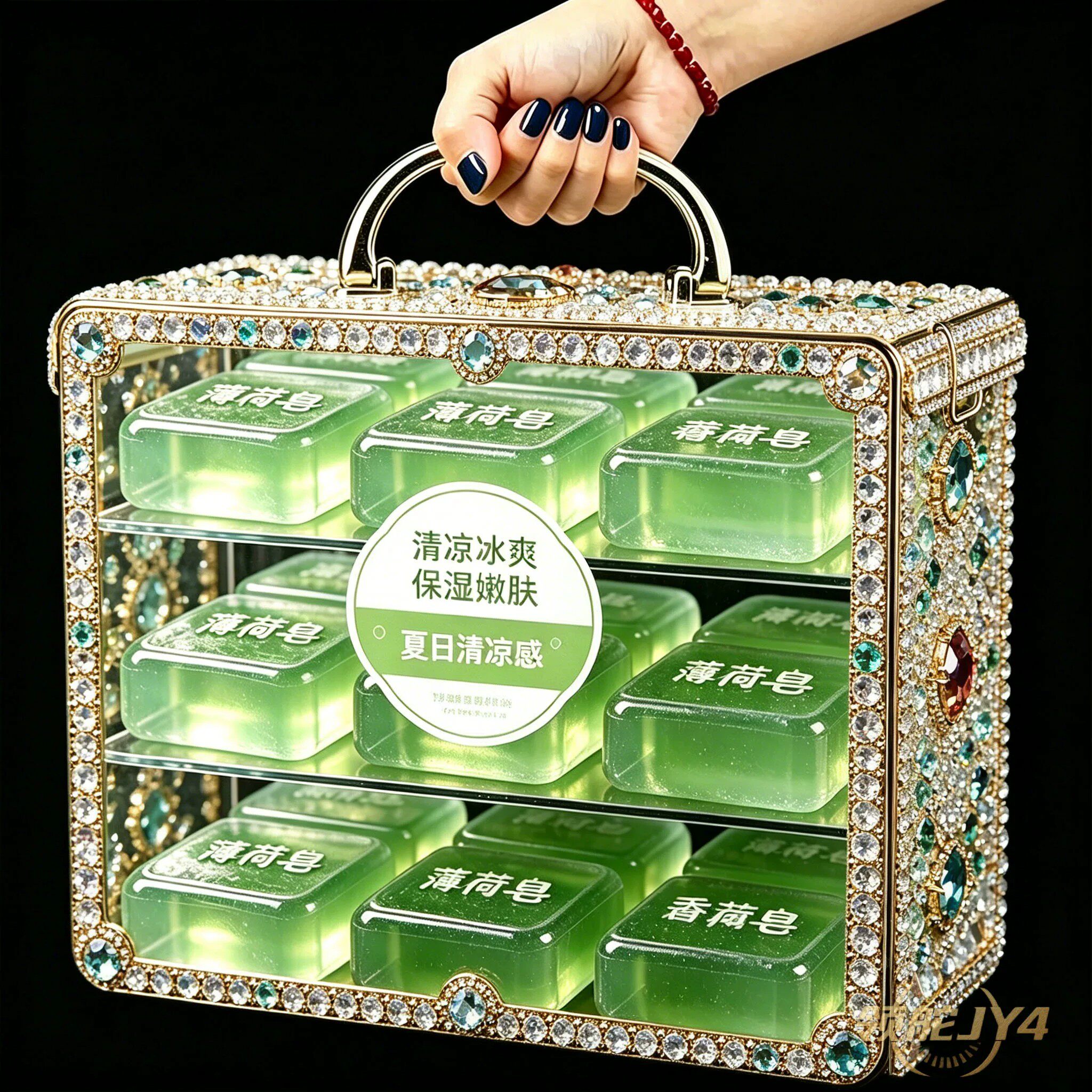 【薄荷皂】滋润控油全身清凉泡沫丰富精油洁面沐浴冰爽劲凉家庭皂