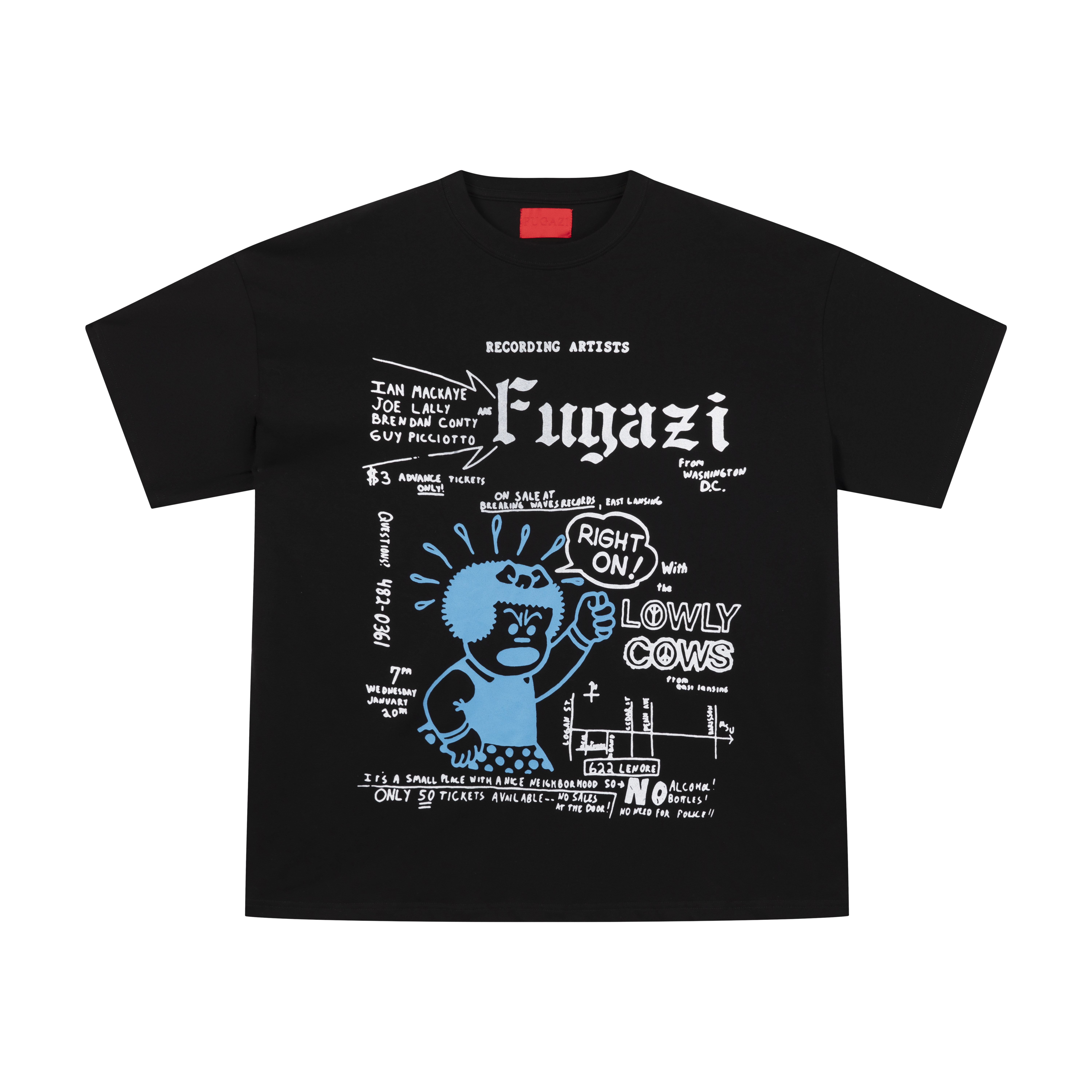 FUGAZI美式街头复古短袖T恤