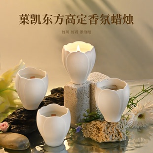 菓凯桂花香薰蜡烛卧室室内家用持久高级浪漫低温香氛送女生日礼物
