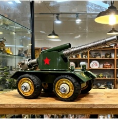 手工制作伸缩大炮爆仗神器儿童意大利炮炮管不锈钢桌面摆件放鞭炮