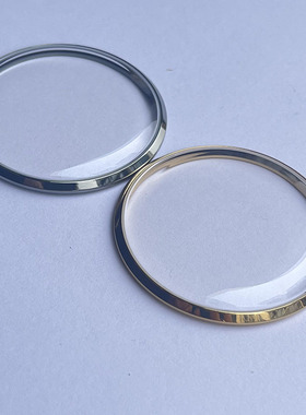 罗西尼60027男原装拱形玻璃锅盖弧形表镜50027金色上套表圈60028